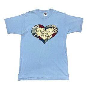 Vintage Quilting Graphic T Shirt Old Quilters Never Die Sewing Craft 90s Tee- M